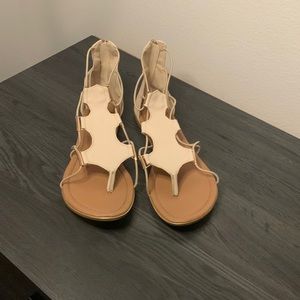 beige sandals